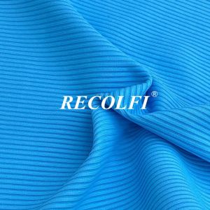 Anti Static Ribbed Activewear Knit Fabric Bright Color Stretch Leggings