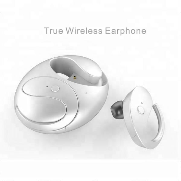 2019 new true wireless stereo ear hook,bluetooth 4.2 in-ear waterproof sports earphones with press buttons