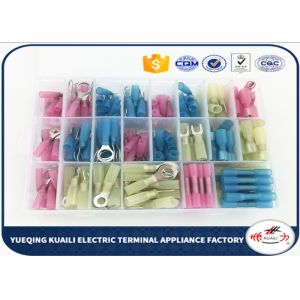 China Insulated Heat Shrink Terminal Assortment Kit Electrical Terminal KLI-9848707 250pcs wholesale