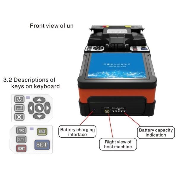 Single Core Optical Fiber Fusion Splicer , FTTH A-81S Fusion Splicer