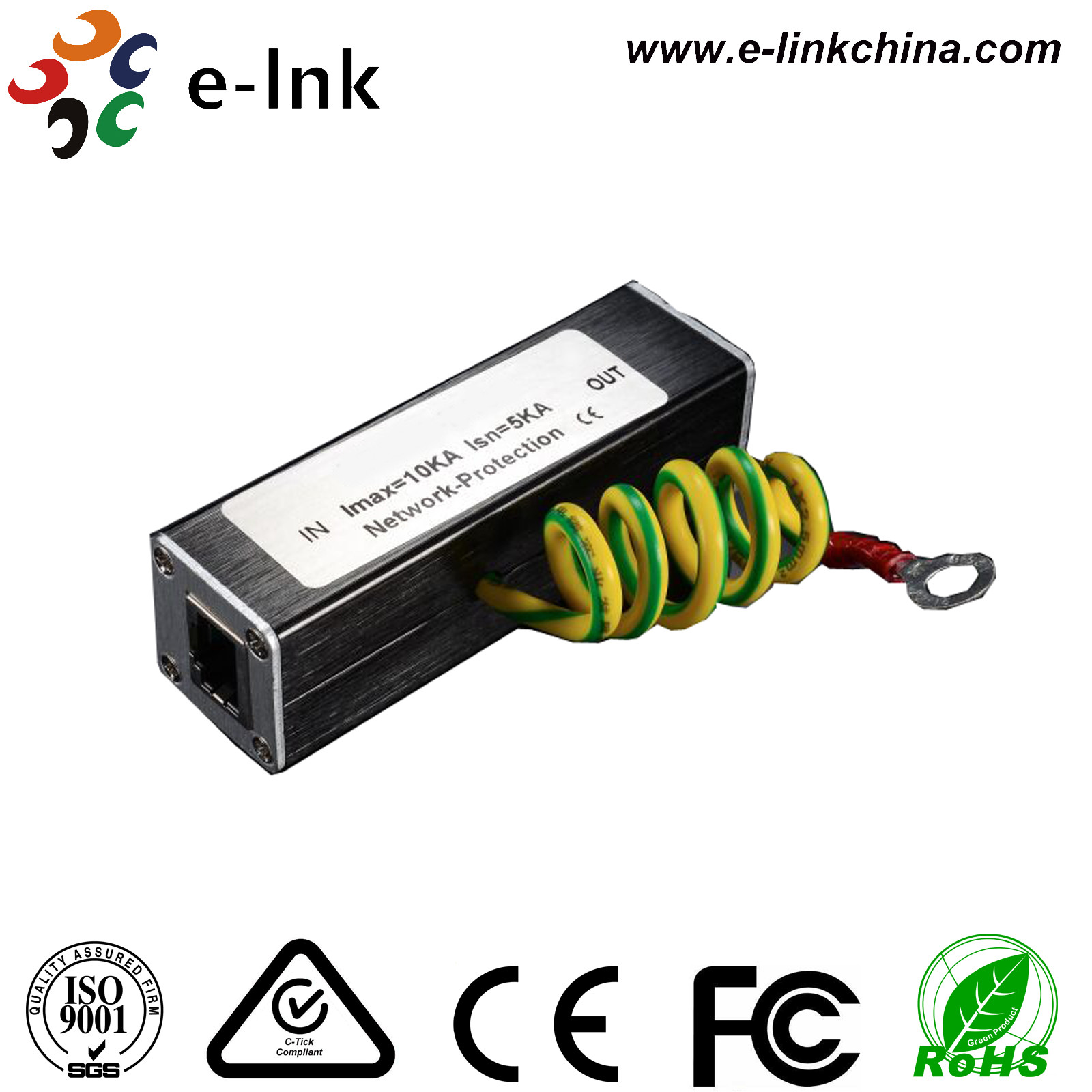 China Single - Port 10 / 100M Fast Ethernet Switch Surge Protector LNK - SPD100 Series on sale