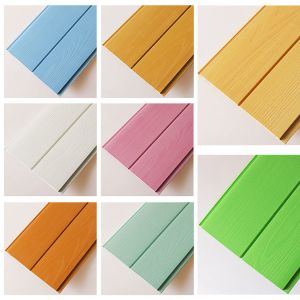 Embossed WPC Fluted Wall Panel 15mm Acid And Alkali Resistance