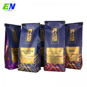 China Spot UV High Barrier Side Gusset Coffee Bag With Zipper With Valve wholesale