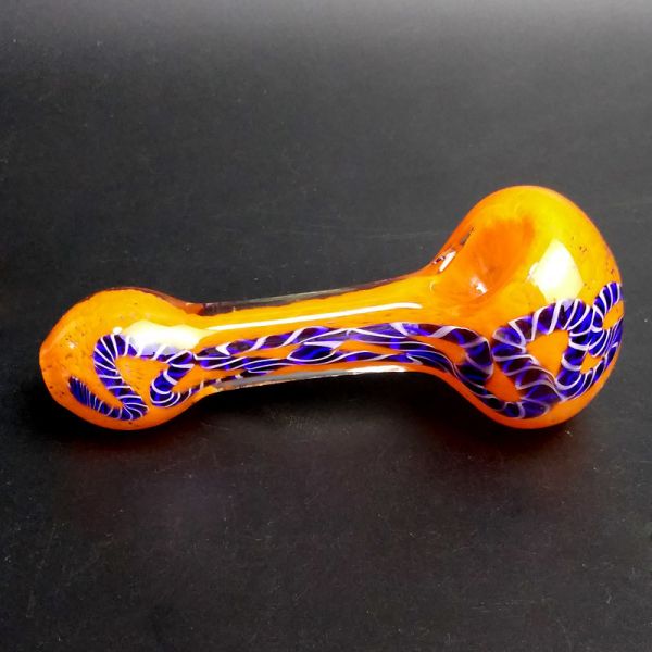 Adult Use Custom Glass Hand Pipes For Tobacco Dry Herb Grass Weed 3.9 Inch