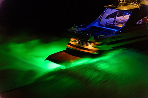 27W Drain Plug Green RGB Led Marine Underwater Lights 316L Stainless Steel