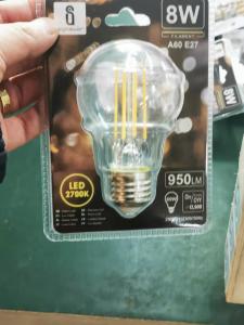 China Fashion Style Filament LED Light Bulbs AC 176V - 264V Long Life Design 30000 Hours wholesale