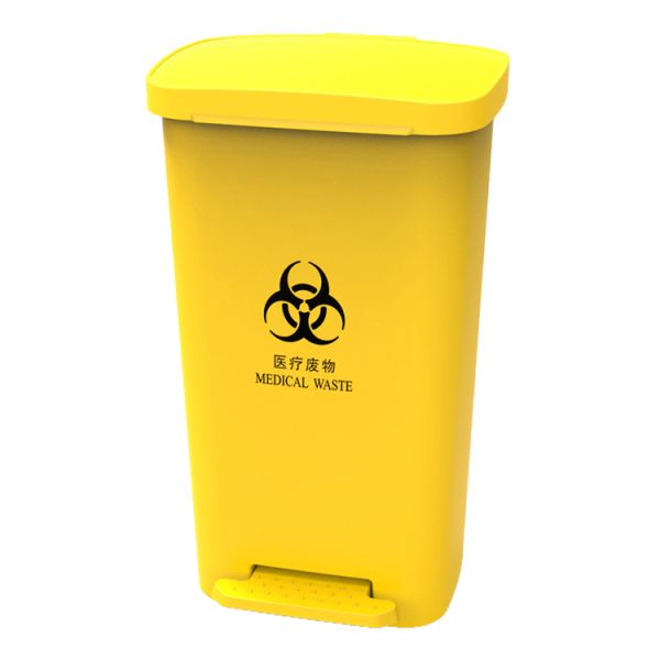 50L Recycling small pedal-powered hospital plastic dustbin plastic bin manufacturers
