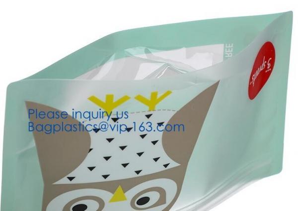 Biodegradable foil pouch standing up spice bag Clear Window Food Packaging Bag Metalized Stand Up Pouch With Zipper,