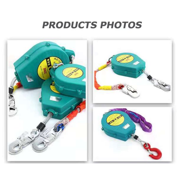 1T Retractable Fall Arrester 10m Wire Rope Body Harness