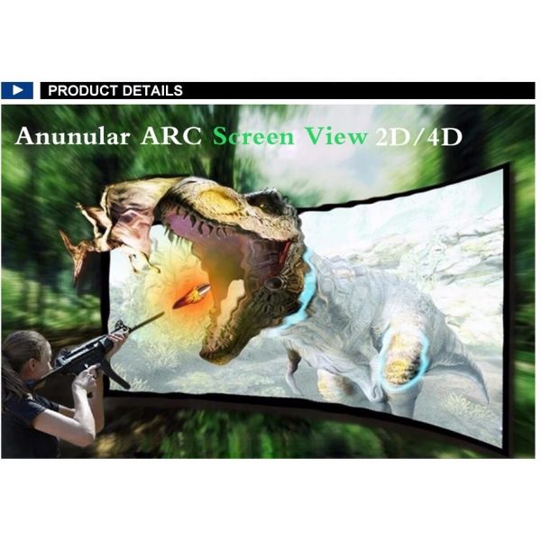 Amusement Shooting Arcade Machine Simulator Projector Hunter Hero 450W Power