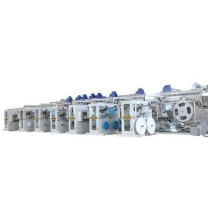 China Fully Automatic Baby Small Scale Diaper Making Machine High Efficiency wholesale