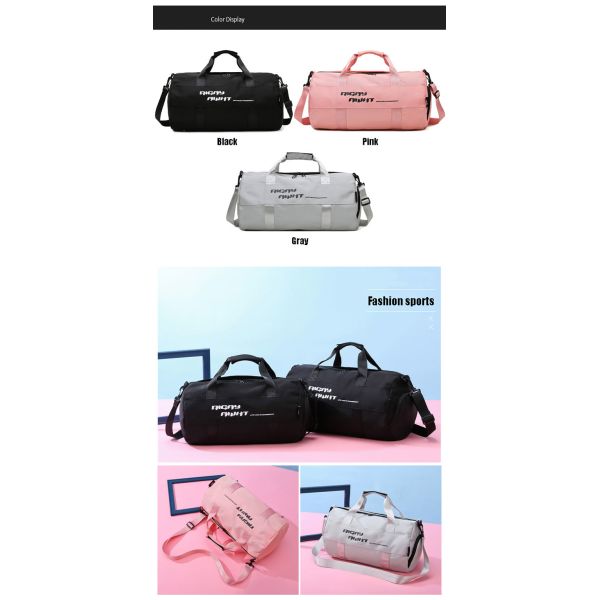 Travel Custom Gym Bag Mens Duffle Bag With Shoe Compartment Outdoor