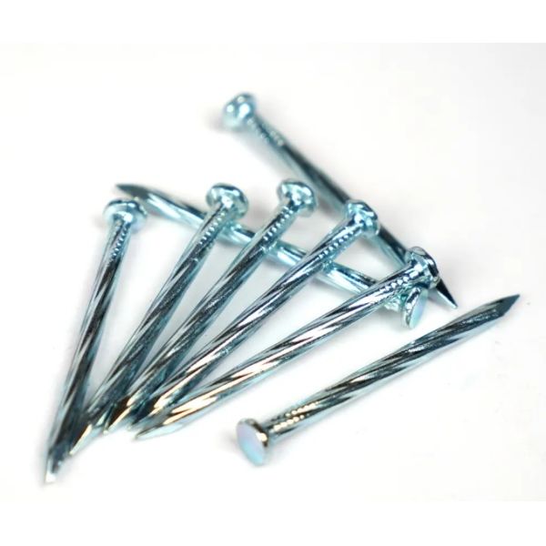 Custom Hardened Steel Concrete Nails Galvanized Twist Surface
