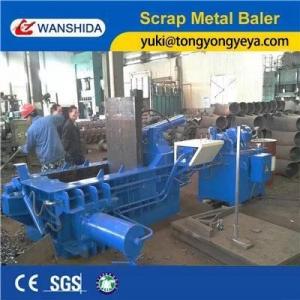 China 100 Ton Scrap Metal Baler Machine Thickness 2mm Metal Scrap Baling Press wholesale
