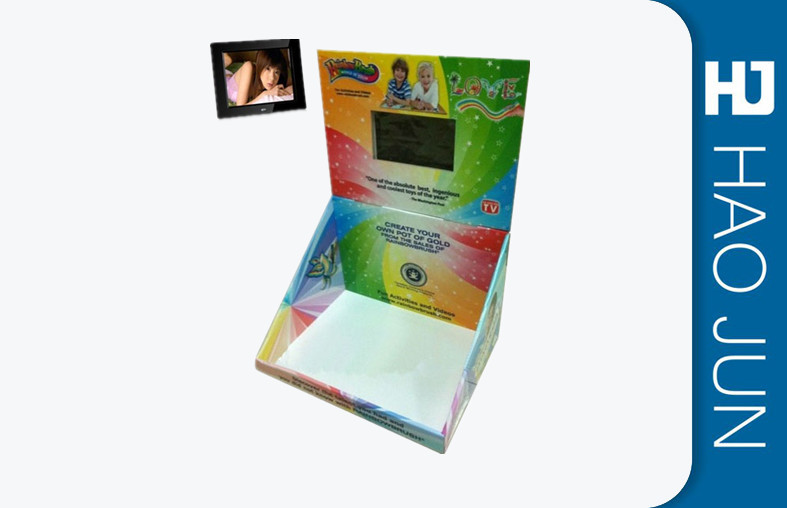 China Small Retail Foldable Custom Cardboard Display Boxes With Lcd Screen wholesale