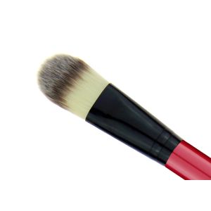 Custom Face Red Powder Foundation Brush Synthetic Makeup Brushes