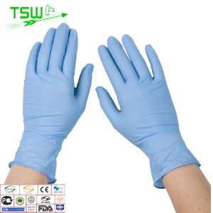China 240mm Length Disposable Nitrile Exam Gloves With Textured Fingertips wholesale