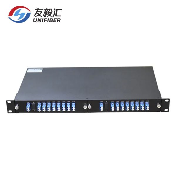 1U Rack Mount 8 Channel Multiplexer CWDM Mux Demux LGX Single Fiber