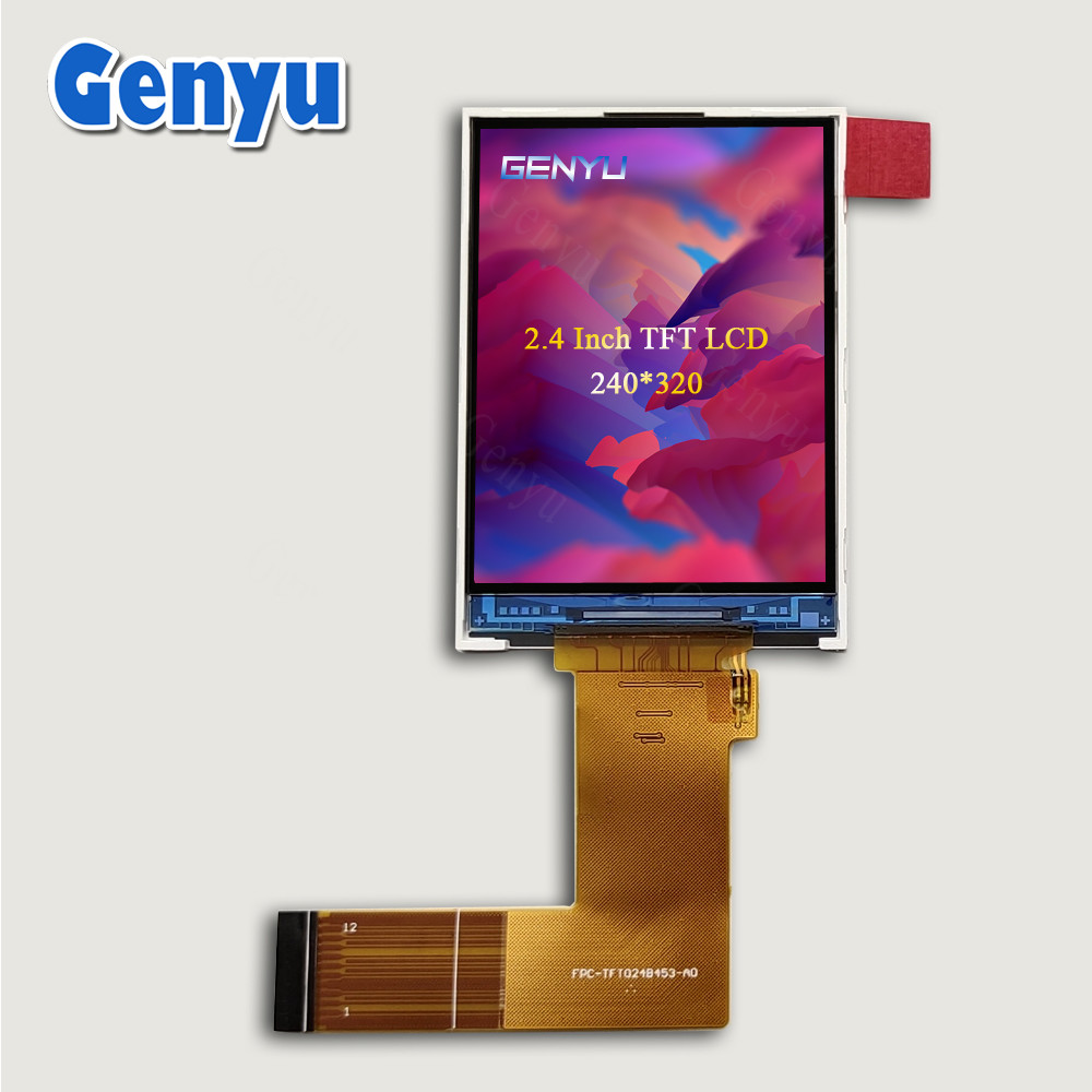 China 2.4 Inch TFT LCD Display TN 6 O'Clock 240x320 Resolution ILI9340 SPI 12pin FPC wholesale
