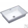 Washroom Undermount Vanity Sink Bowl White Solid Surface Streamlined for sale