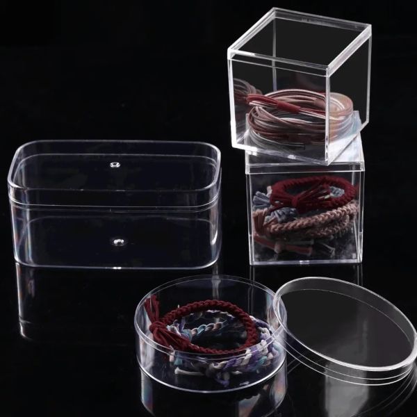 Custom Size Rectangle Clear Plastic Box Transparent Acrylic Box with Lid