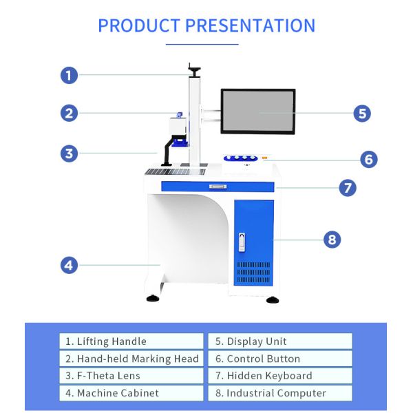 CCD Visual Positioning Fiber Laser Marking Machine