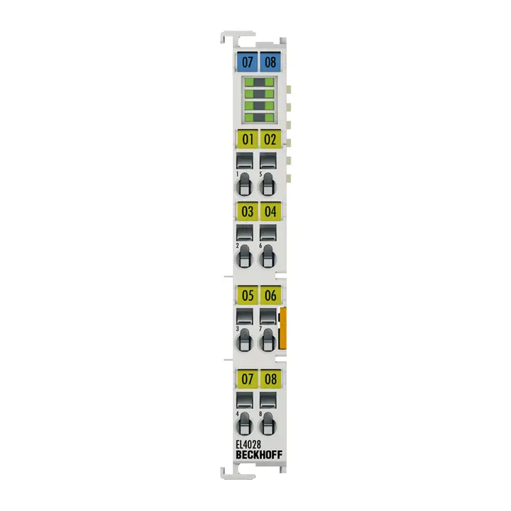 EL4028 Beckhoff EtherCAT Terminal 8 channel Analog Output, Current, 4…20 MA, 12 Bit