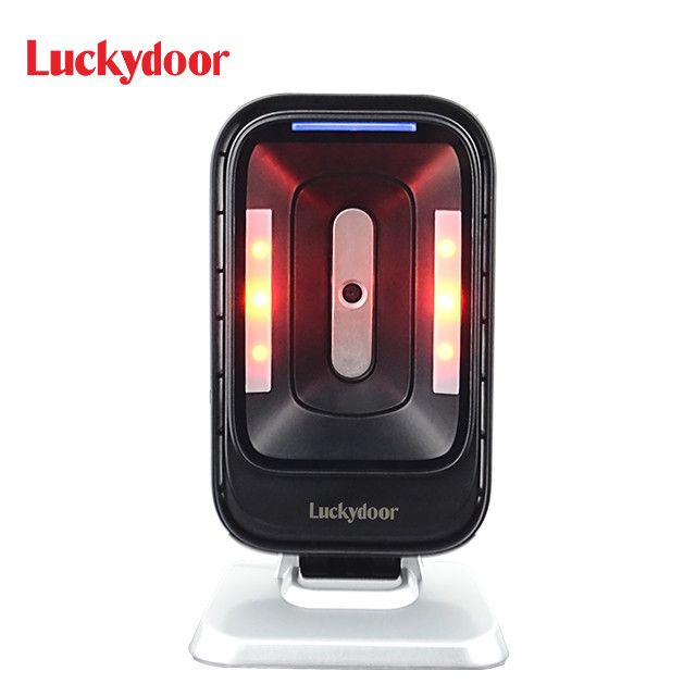 China Desktop Omnidirectional Barcode Scanner 2D Hands Free USB Wired Automatic Image Sensing wholesale