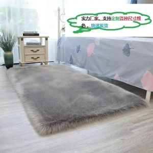 China 40*40cm Grey Sheepskin Car Seat Cushion With Custom Processing wholesale
