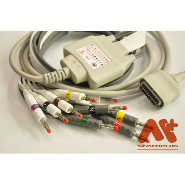 Edan SE 15-15 EKG Cable,IEC,Banana 4.0