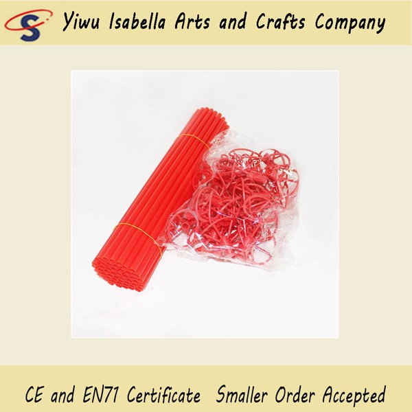 Red / Yellow / Green Balloon Stick Holder 30 CM Plastic Material With Cups