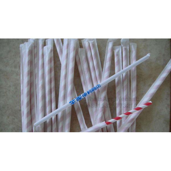 Paper Drinking Straw Packing Machine For Single Package , Long Working Time