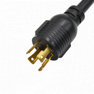 30 Amps IP68 Rated Extension Cord with L14-30 Locking Plug and SJTW 3C 10AWG