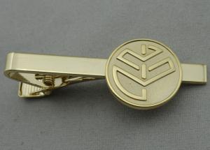 China Aluminum, Stainless Steel, Copper Stamping Personalized Tie Bar, Collar Tie Bars With Gold Plating on sale