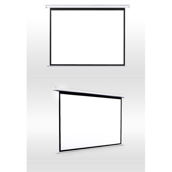 100" 4:3 motorized electric projection projector screen HD 3D TV home theater matte white