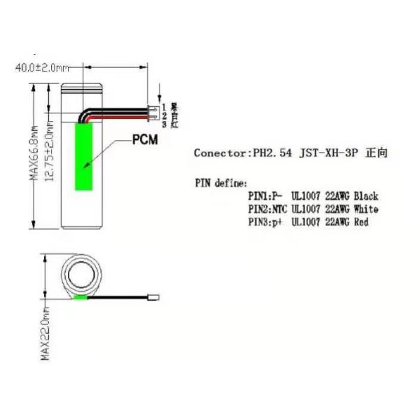 Promotion Lithium Cylindrical Battery 18650 2600mah 1s1p For POS Machine