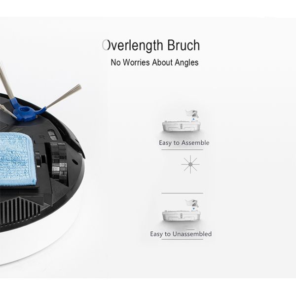 8.5W Floor Vacuum Cleaner Robot Suction 500Pa Smart AI Robot Vacuum