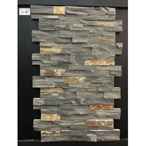 China Gray Slate Exterior Non Antacid Natural Stacked Stone wholesale