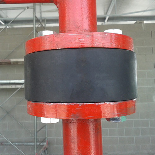 Max 1.6Mpa Pressure Rubber Metal Pipe Connector Vibration Damper With Steel Flange