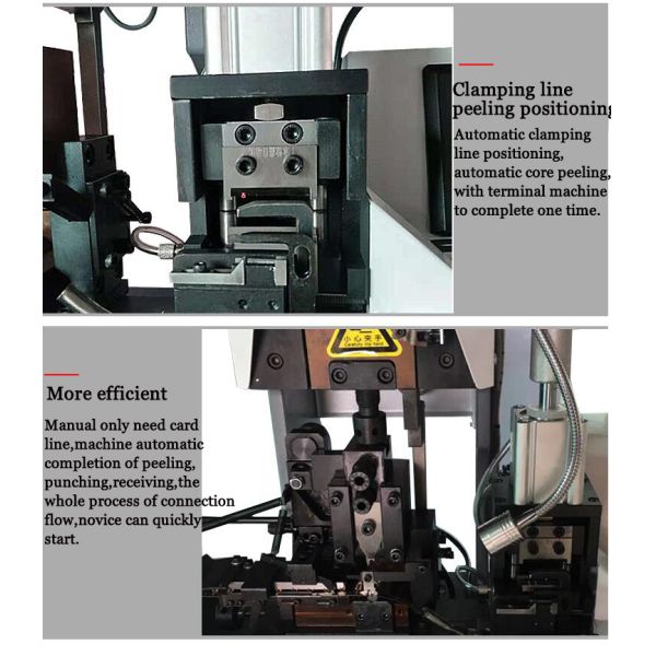 Multicore Sheath Cable Stripping and Terminal Crimping Machine for 290*350*660 Cables
