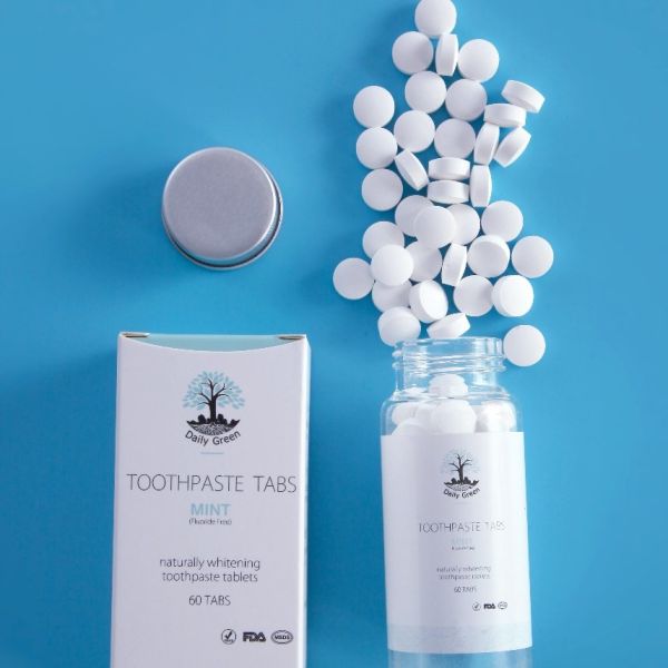 CE Whitening Toothpaste Tablets No Waste Strawberry Flavor Preventing Bacteria