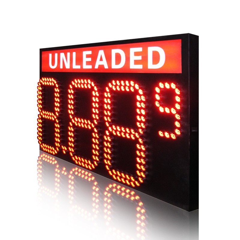 China USA 8.889 Outdoor and Semi outdoor LED Gas Sign with System Connectivity vms road wholesale