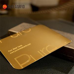 China Customize Cheap Embossed Thick Plastic Pvc Luxury Foil Gold Metal Business Cards Printing wholesale