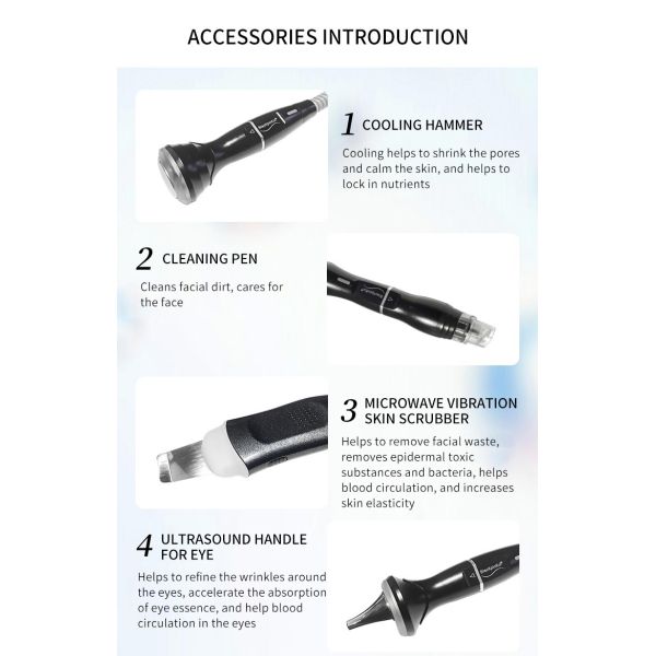 9 In 1 RF H2O2 Bubble Machine Hydradermabrasion Aqua Peel Facial Machine