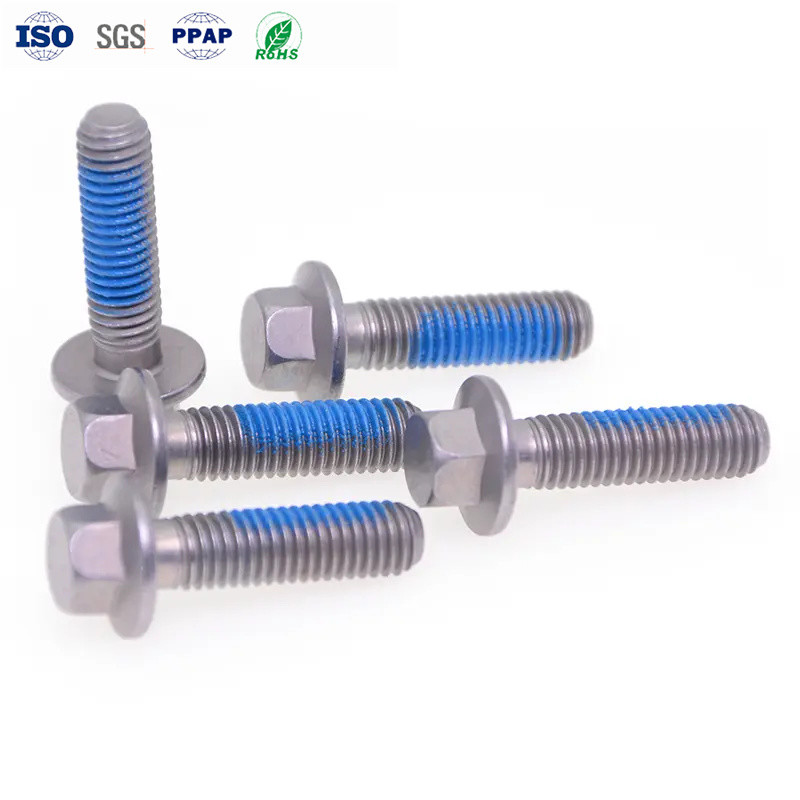China M8 Hex Flange Bolt SCM435 Steel 8.8-12.9 Grade Zinc Nickel Finish wholesale
