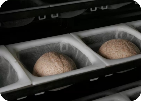 Round Square Proofer Cup with UV Resistant FDA Nylon Mesh for Dough Proofing Machine