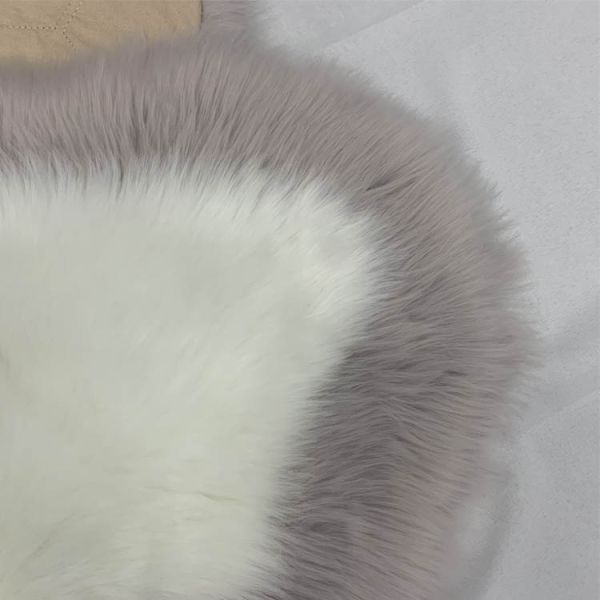 Fake Sheepskin Bench Pad Fluffy Seat Pad Floor Mat