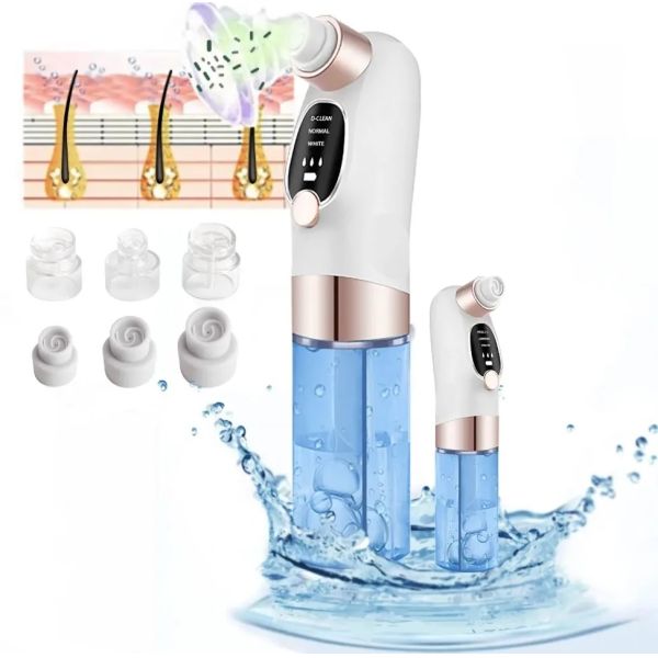 Electric Micro Small Bubble Water Cycle Vacuum Blackhead Remover Pore Nose Beauty Facial Pore Cleaner
