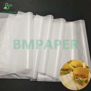 20gsm White Greaseproof Translucent Bread Mat Paper Wax Glossy Paper