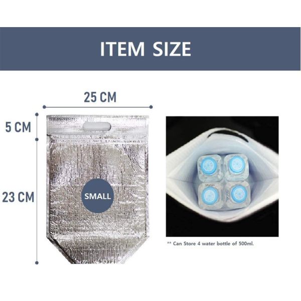 Foil EPE Zipper Cooler Bag , 3-10mm Camping Leak Proof Cooler Bag